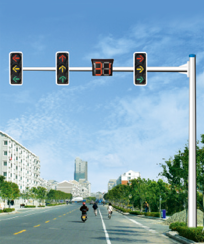 Octagonal cantilever signum polus Signum lux polus