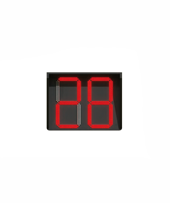 Tri-color duo digit countdown timer DUXERIT negotiationis luminaria