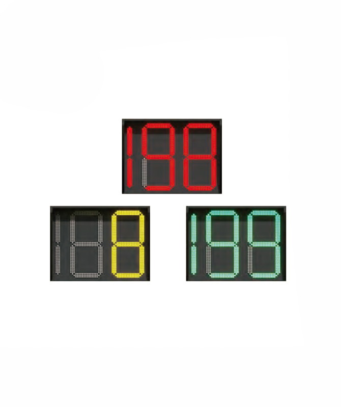 Tri-color Duo & dimidium digit countdown timer DUXERIT negotiationis luminaria